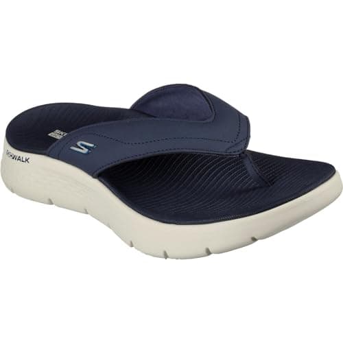Image of Skechers Men's GO Walk Flex Sandal Vallejo Thong, Navy Synthetic, 12 UK