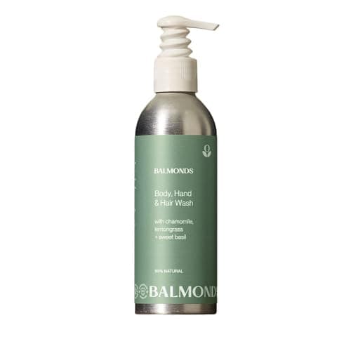 Image of Balmonds Natural Body, Hand & Hair Wash 200 ml - Gentle Natural Wash for Sensitive Skin or Itchy Scalps - Free from Sulphates and Silicones