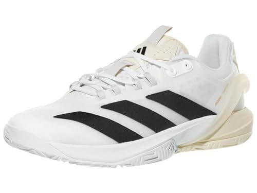 Image of adidas Men's Adizero Cybersonic 2 Tennis Shoes Sneaker, White/Black/Chalk White, 8.5 UK
