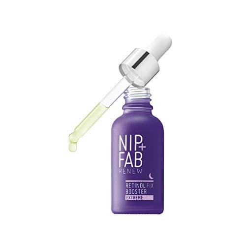 Image of Nip + Fab Retinol Fix Booster Extreme 0.3% Retinol Liquid Drops for Face with Aloe Vera, Anti-Aging for Fine Lines and Wrinkles, 30 ml