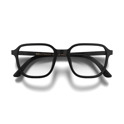 Image of LONDON MOLE® Hollywood blue light blocking glasses | Cool square shaped blue blockers | Anti eyestrain for screens | Men’s Women’s Unisex | Spring hinges
