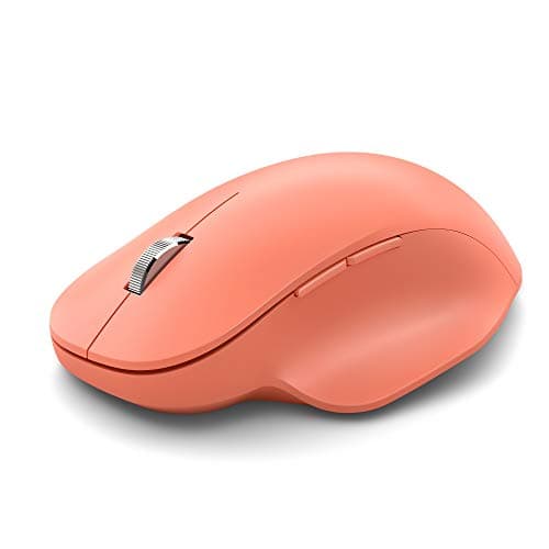 Image of Microsoft Bluetooth Ergonomic Mouse, Peach - All-Day Comfort with Soft Thumb Rest, Connect Up to 3 Devices, 3 Programmable Buttons, PC & Mac Compatible