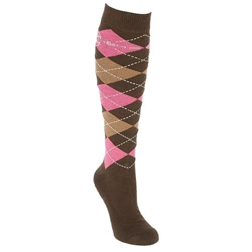 Image of Covalliero Brescia Women's Riding Stockings Size 4-6 Wood/Dark Pink