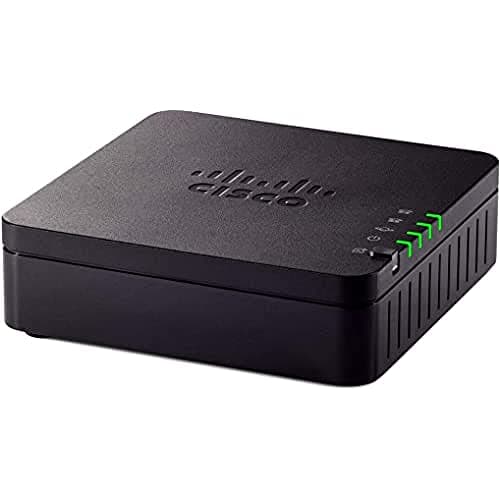 Image of Cisco ATA 192 Multiplatform Analog Telephone Adapter, 2-Port Handset-to-Ethernet Adapter, 1-Year Limited Hardware Warranty (ATA192-3PW-K9) (Renewed)