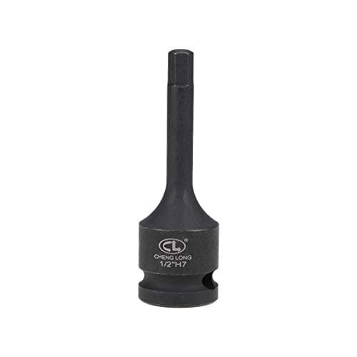 Image of sourcing map 1/2" Drive x H7 (7mm) Impact Hex Bit Socket, Metric 3" Length, Cr-Mo Steel