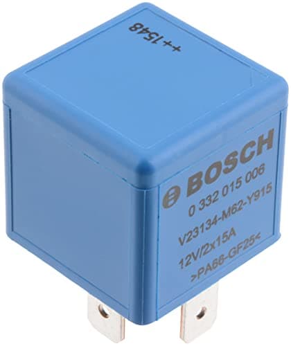 Image of Bosch 0332015006 Mini Relay 12V 15A, IP5K4, Operating Temperature from -40 Degree to 85 Degree C, 5 Pin Relay, Double Contact