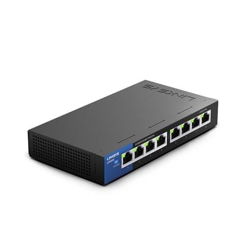 Image of Linksys LGS108 Business 8 Port Desktop Gigabit Unmanaged Network Switch