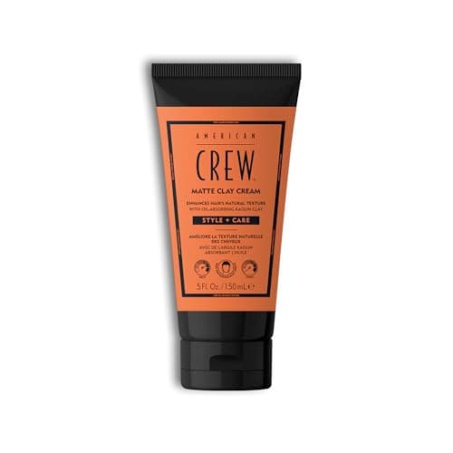 Image of American Crew Matte Clay Cream - Hybrid hair styling clay gel for men | Absorbs Hair Oil & Detoxifies | Medium hold with matte finish | Natural Hair Gel for Men