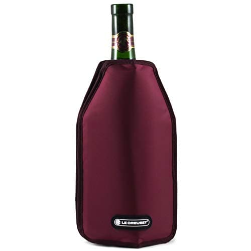 Image of Le Creuset Wine Accessories Wine Bottle Cooler Sleeve - Burgundy
