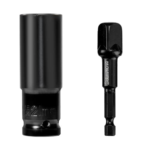 Image of ColumPRO 1/2'' Impact Drive Socket Sets, 21mm 6-Point Impact Socket and 1/2'' Hex Shank Impact Adapter
