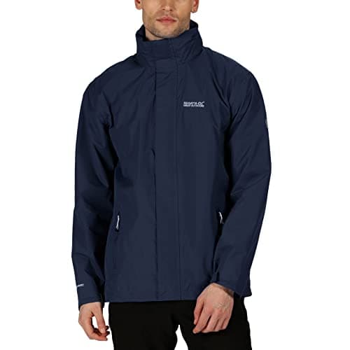 Image of Regatta Men's Matt Waterproof Jacket with Hydrafort fabric, perfect for Walking, Festivals & Outdoors