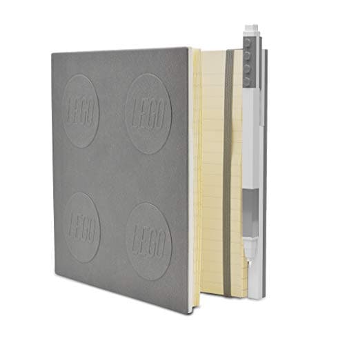 Image of IQ LEGO Stationery Locking Notebook with Gel Pen - Grey