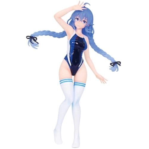 Image of Tongyundacheng Roxy Migurdia Figure Eris Greyrat Action Figure Anime Standing PVC Model Swimsuit Girl Statue Cartoon Desktop Collection Anime Decorative Ornament, 19cm