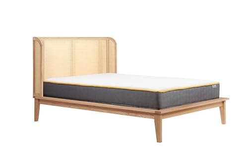 Image of Birlea Double Rattan Bed Frame Venice Oak 4FT6 135cm Wrap Around