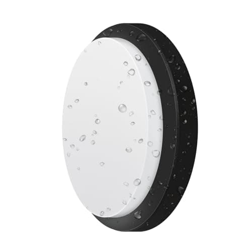 Image of ANWIO 13W Outside Black Bulkhead Lights, IP54 Led Round Porch Light,980LM,4000K Natural White Sauna Wall Light,Waterproof Porch Sconce Lights fo,Kitchen, Bedroom,Living Room,220-240V(1 Pack)