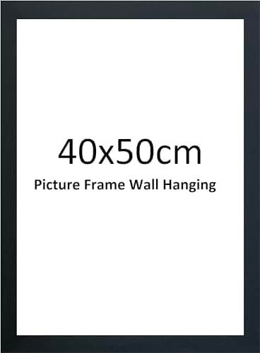 Image of DECORO 40x50cm Black Colour Photo Frame, 50x40cm/40x50cm Picture Size Frame, Poster frame Wall Hangings Decore (BLACK, 40X50 CM)
