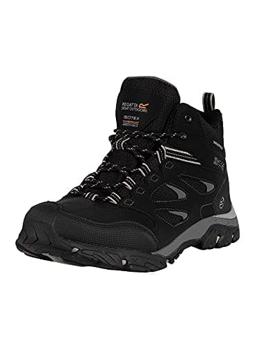 Image of Regatta Mens Holcombe IEP Mid Hiking Boots (9 UK) (Black/Granite)