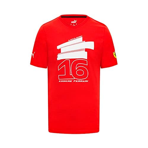 Image of Scuderia Ferrari - Charles Leclerc Driver T-Shirt - Men - Red - Size: XL