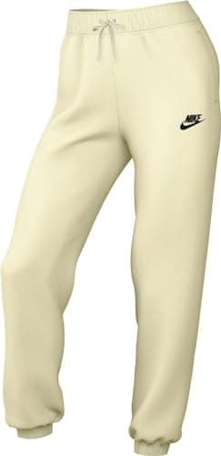 Image of NIKE DQ5191-113 W NSW Club FLC MR Pant STD Pants Women's Coconut Milk/Black Size L