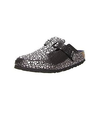 Image of Birkenstock Boston Clogs, Metallic Stones Black 1012243, 5 UK 38 EU Narrow