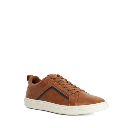 Image of Dune London Mens TOLLOON* Textured Lace Up Trainers Size UK 10 Tan
