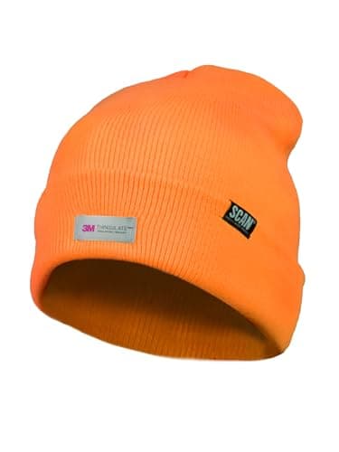 Image of Scan Hi-Vis Beanie Hat Thinsulate Lining - Orange