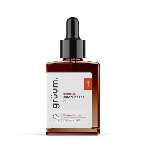 Image of grüum Prickly Pear Oil 30 ml - 100% Natural Hydrating Prickly Pear Seed Oil for Face - Reduces Dark Spots & Dark Circles, Boosts Collagen & Elasticity with Vitamin K, Vitamin E & Fatty Acids