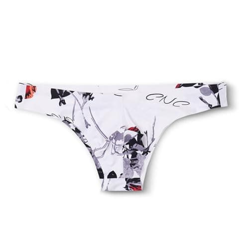 Image of JKXFYLP Men's Briefs 5-Packs Men'S Fashion Printed Briefs Ice Silk Youth Sexy U Convex Bikini Briefs-E-M