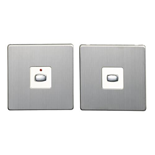 Image of Energenie MIHO046" Alexa Compatible MiHome 2-Way Light Switch, 250 W, 240 V, Steel