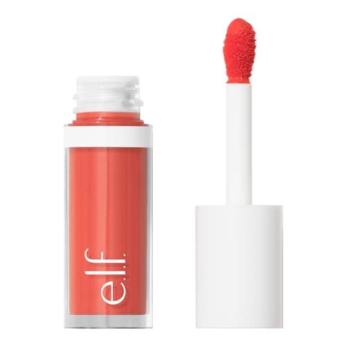 Image of e.l.f. Camo Liquid Blush, Long-Lasting Liquid Blush For High-Pigment Colour, Creates A Soft, Dewy Finish, Vegan & Cruelty-Free, Coral Crush