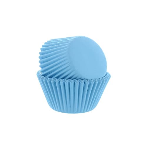 Image of Culpitt Select Blue Baking Cases, Greaseproof Paper Baking Cups, 50mm Cupcake Cases - Pack of 50