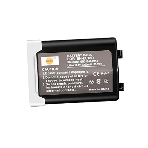 Image of DSTE-UK Full Coded EN-EL18d EL18d Upgraded version rechargeable Battery Compatible for Nikon D4,D4S,D800,D800E Camera Body