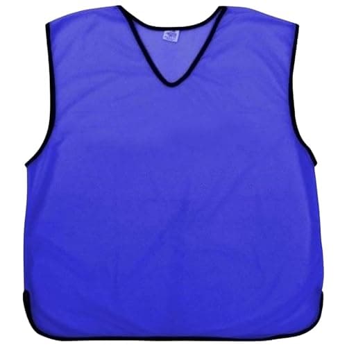 Image of Sports Training Mesh Bibs, Youth Size, Pack of Ten, For outdoor sports, Vests (Royal)