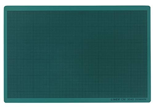 Image of Linex Cutting Mat Self Locking Green Self Healing with mm Grid 10 Items a3 Green