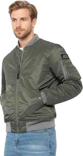 Image of Schott NYC Airforcers Unisex Bombers, Sage Khaki, XL
