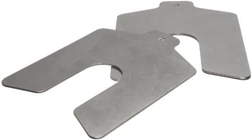 Image of Stainless Steel Slotted Shim Shop Kit, Size C, 4" x 4" (Pack of 80)