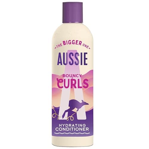 Image of Aussie Bouncy Curls Hydrating Conditioner 400ml. For Stronger Hair. Perfect for Wavy, Curly & Coily Hair. Infused with Castor Oil. Silicone-Free, Vegan and Cruelty-Free