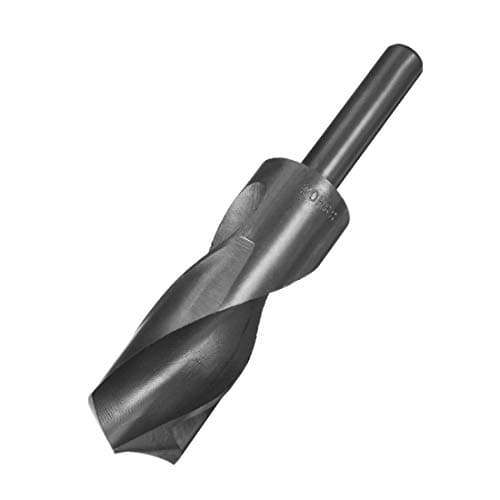 Image of sourcing map Reduced Shank Drill Bit 30mm Black Nitride Coated with 1/2 Inch Straight Shank, High Speed Steel HSS 9341 Twist Drill Bit for Stainless Steel Alloy Metal Plastic
