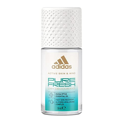 Image of adidas Pure Fresh Roll-On Deodorant for Her, with Eucalyptus Oil and 24 Hour Freshness with Skin-Friendly Formula, 50 ml