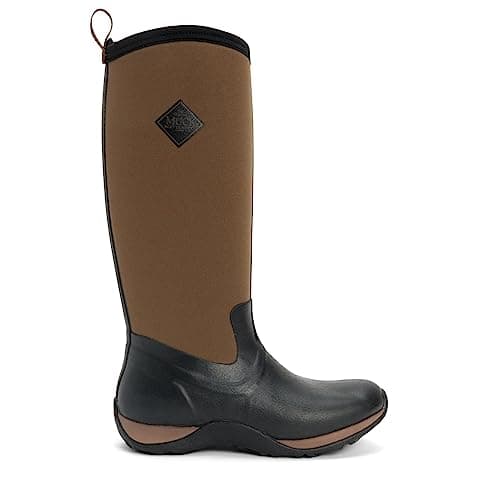 Image of Muck Boots Women's Arctic Adventure Fleece Lined Waterproof Pull on Boot, Tan, 5
