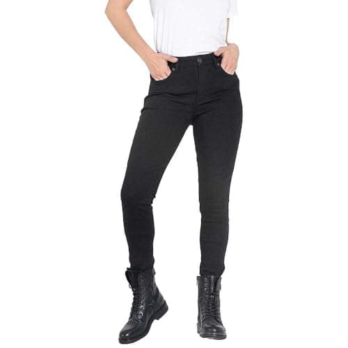 Image of John Doe Ruby Lady XTM Monolayer Women's Motorcycle Jeans Slim Fit Black 34/34