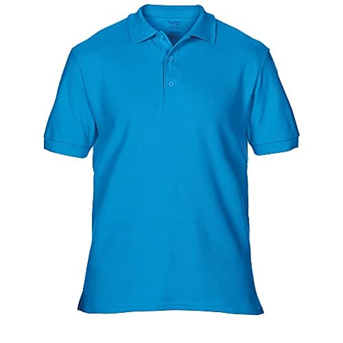Image of Gildan Mens Premium Cotton Sport Double Pique Polo Shirt (3XL) (Sapphire)