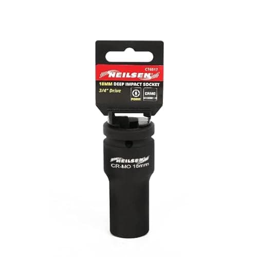 Image of Neilsen CT6517 3/4in Dr Deep Impact Socket 18mm - 6 Point Single Hex, Height 51mm
