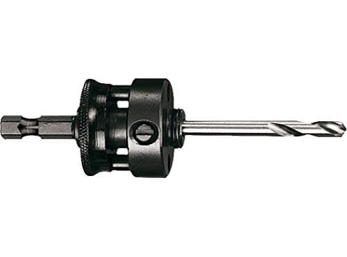 Image of Starrett A10 Hole Saws Arbor - 14-30mm Quick Hitch Screw Thread Hex Shank Arbor With 6.35mm High Speed Pilot Drill Bit - Quick Change Mandrel