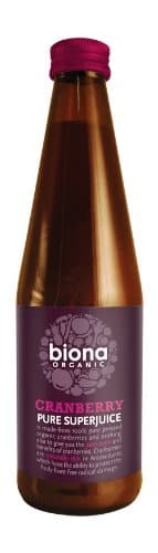 Image of Biona Organic Pure Cranberry Juice 330ml x 4 (Pack of 4)