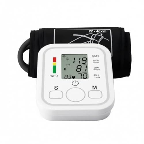 Image of IndoTeam Blood Pressure Monitors Large Cuff Size 22cm to 36cm - Blood Pressure Machine with Cuff for Upper Arm - Heart Rate Hypertension Monitor for Home Use - Blood-Pressure Monitor with LCD Display
