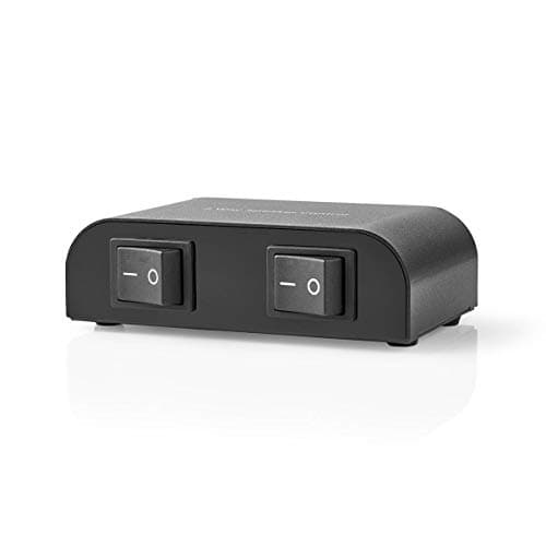 Image of Ex-Pro 2 Way Speaker Switcher Selector Box with Terminal Screw Clamp Connectors 150W Switchable, Black