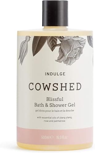 Image of Cowshed Bath & Shower Gel 500ml | Indulge Blissful Body Wash for Women & Men | Natural Body Wash, No Parabens | Hydrating Vegan Shower Gel with Ylang Ylang, Rose, and Palmarosa