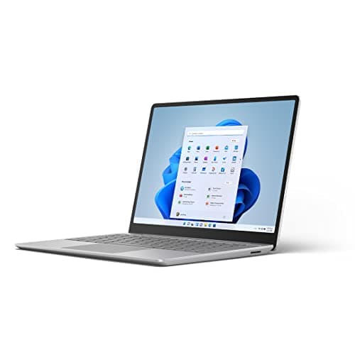 Image of Microsoft Surface Laptop Go 2 Ultra-Thin 12.4” Touchscreen Laptop - Platinum - Intel Core i5 - 8GB RAM - 256GB SSD - Windows 11 Home - 2022 model