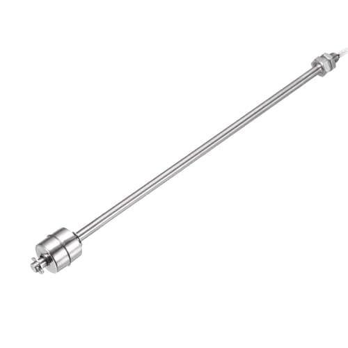 Image of sourcing map Stainless Steel Float Switch, 250mm Rod 220V DC 0.5A Vertical Water Level Sensor M10 Thread Single Tank Liquid Level Controller for Pump/Alarm